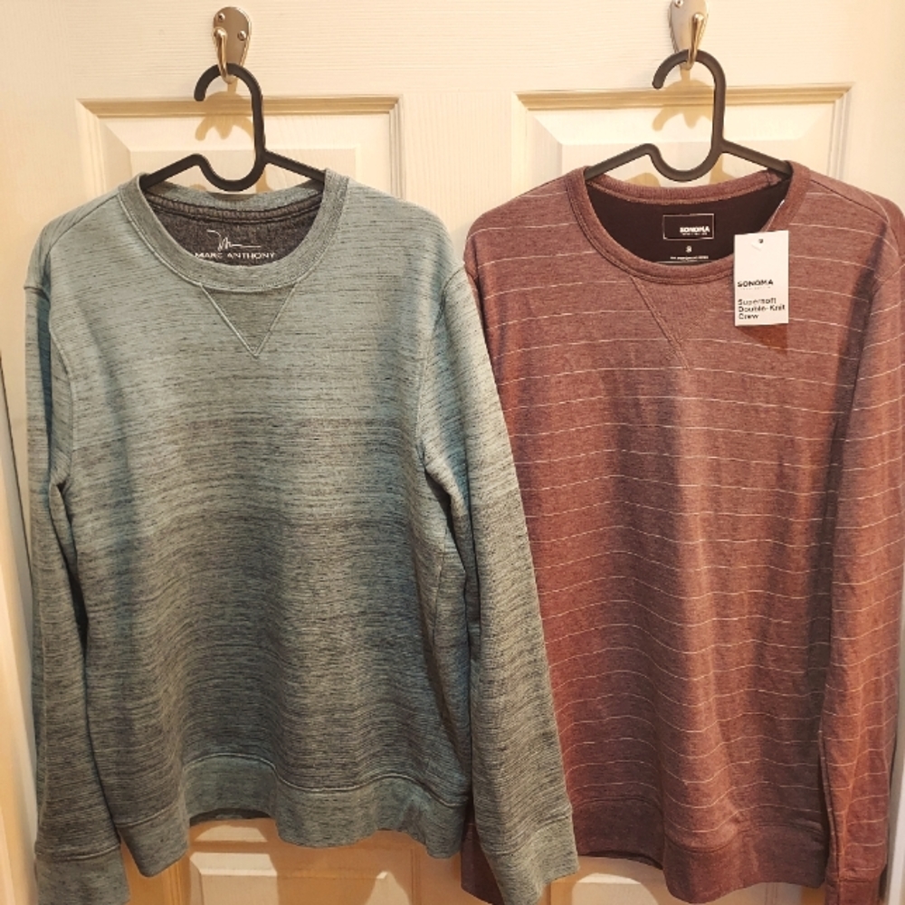 2 ultra soft long sleeve crew knits